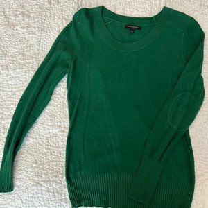 Fitted Sweater with Elbow Patches